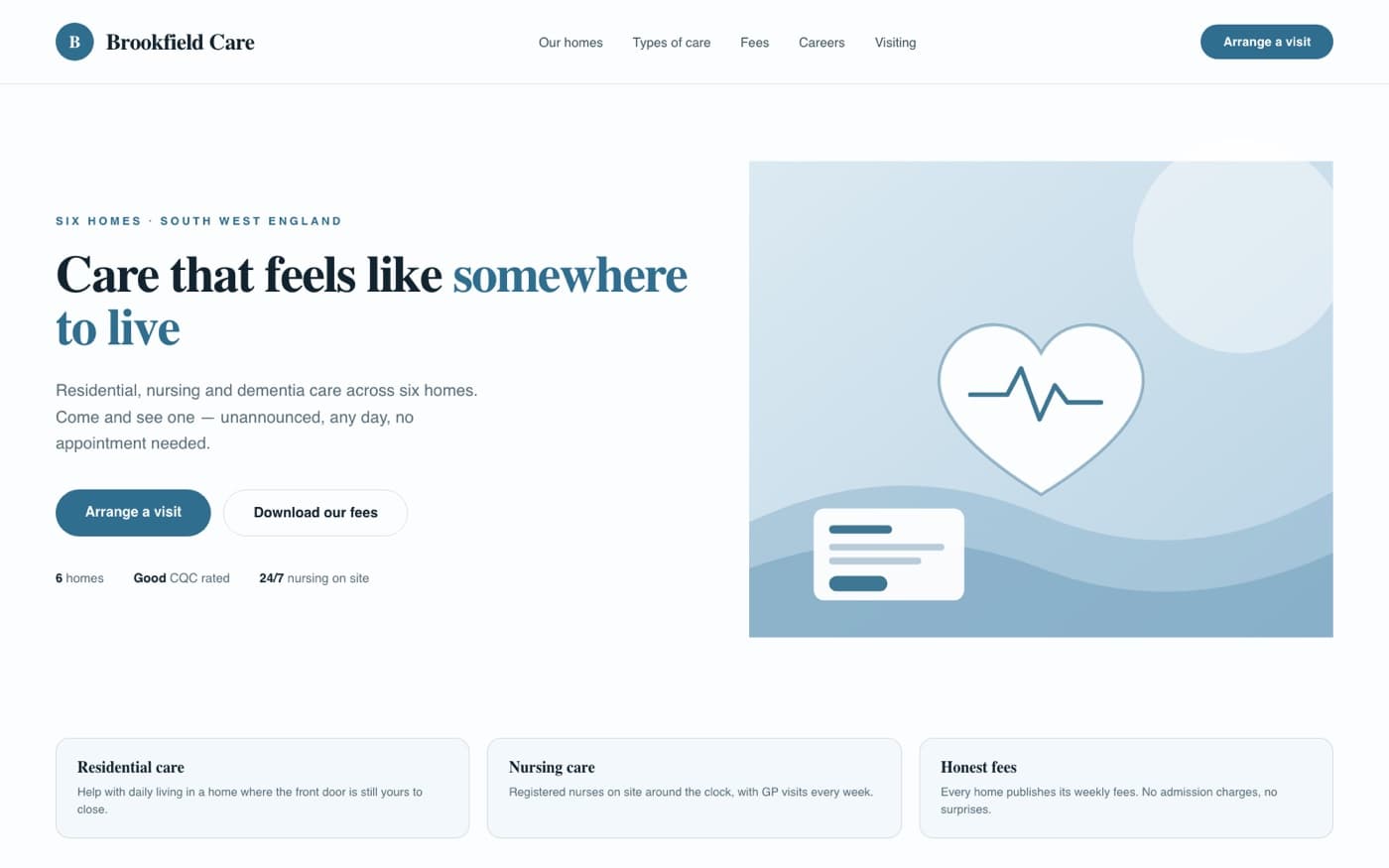 Brookfield Care Group website